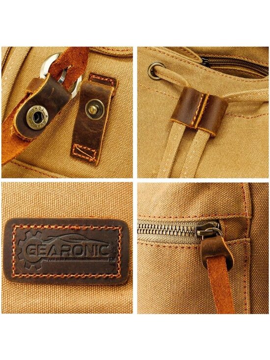 New Vintage Canvas Backpack – Casual Daypack for Men & Women, 15inch Laptop Bag main image 4